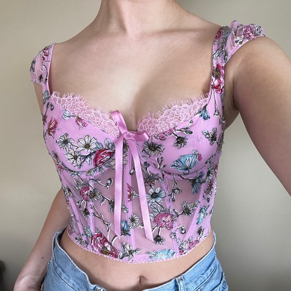 Pink Victoria’s Secret Bustier Top - Picture 3 of 3